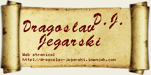 Dragoslav Jegarski vizit kartica